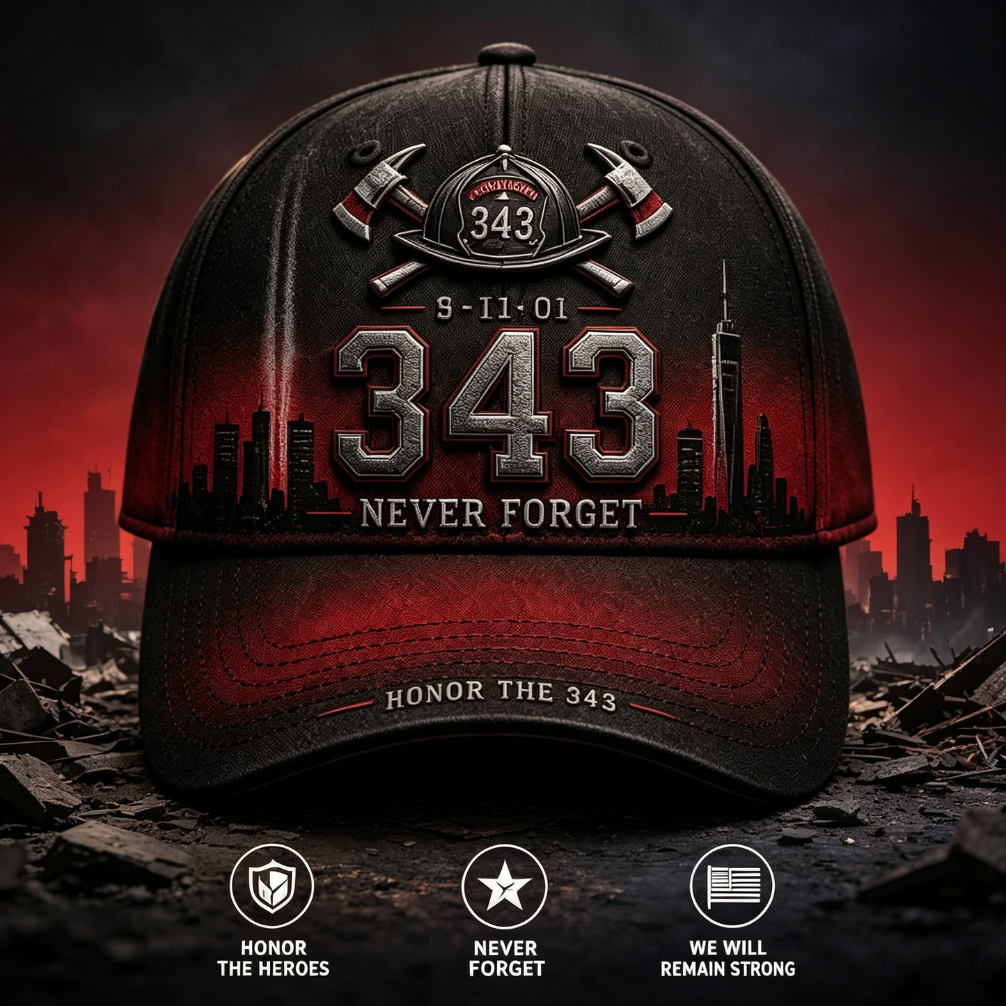 💥 Last Day 49%OFF 9/11 Memorial Baseball Cap(Unisex)
