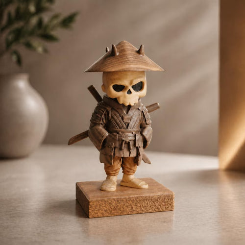 🏆 Flash Sale: 60% OFFHand-Carved Samurai Skull Sculpture