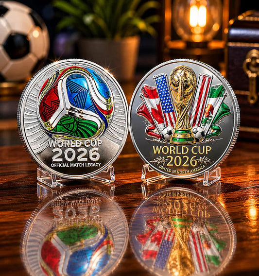 🏆 Flash Sale: 60% OFF ⚽ 2026 World Cup Football Commemorative Coin Inspired Souvenir