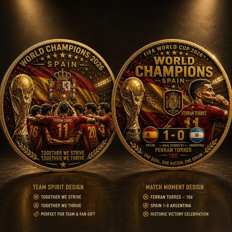 🏆 Flash Sale: 60% OFF ⚽Spain World Cup 2026 Champions Coin