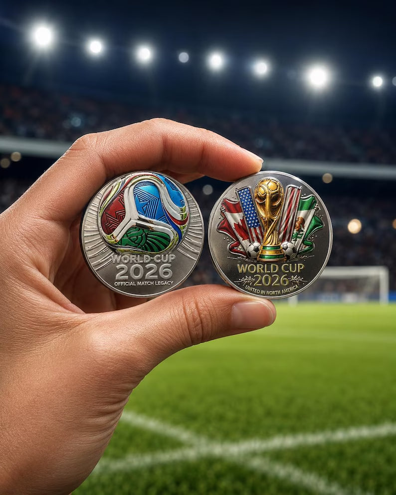 🏆 Flash Sale: 60% OFF ⚽ 2026 World Cup Football Commemorative Coin Inspired Souvenir