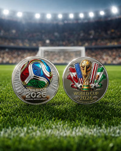 🏆 Flash Sale: 60% OFF ⚽ 2026 World Cup Football Commemorative Coin Inspired Souvenir