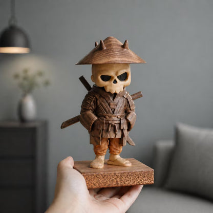 🏆 Flash Sale: 60% OFFHand-Carved Samurai Skull Sculpture