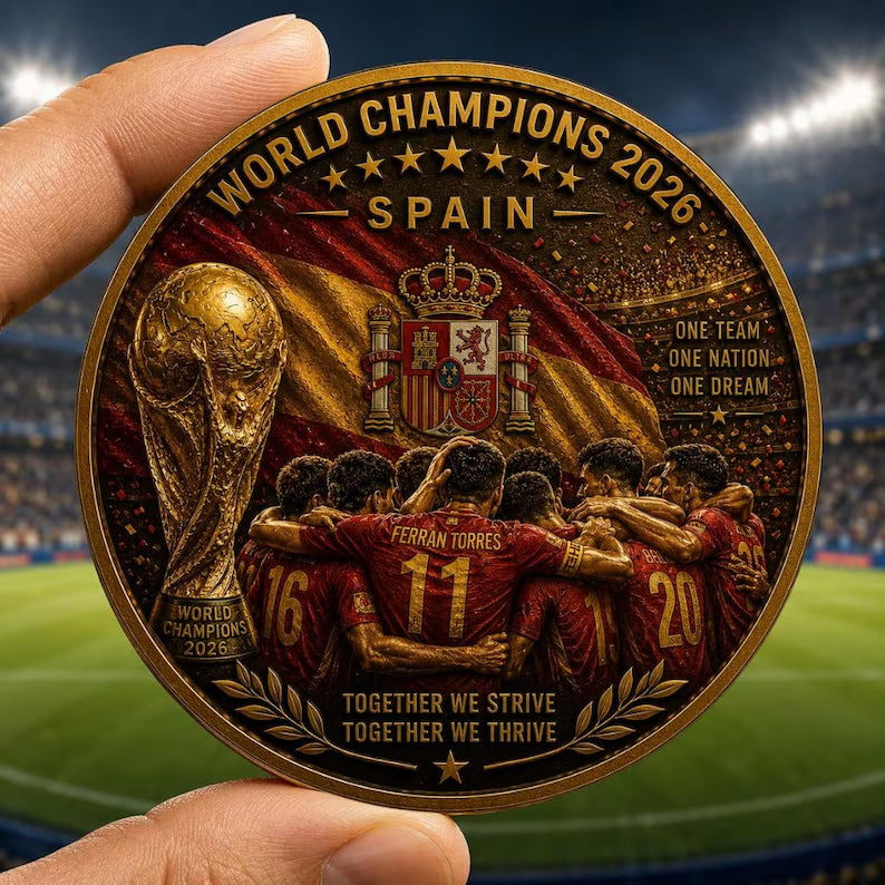 🏆 Flash Sale: 60% OFF ⚽Spain World Cup 2026 Champions Coin