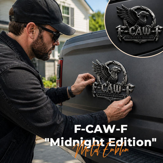 🦅F-CAW-F "Midnight Edition" Metal Emblem - Premium Attitude Decal