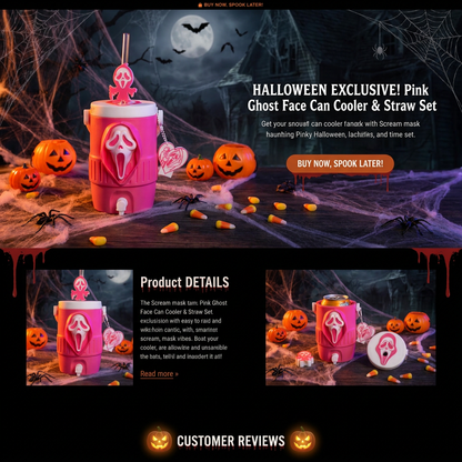 🔥Last Day 50% OFF👻Horror Ghost Face Can Drink Holder