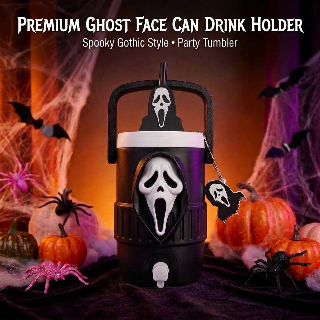 🔥Last Day 50% OFF👻Horror Ghost Face Can Drink Holder