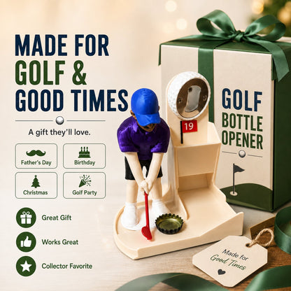 Golf Ball Themed Bottle Opener