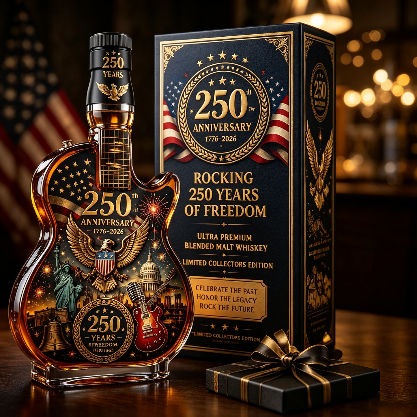 🔥 Limited-Time Offer | America 250th Anniversary Rock Guitar Collector Bottle