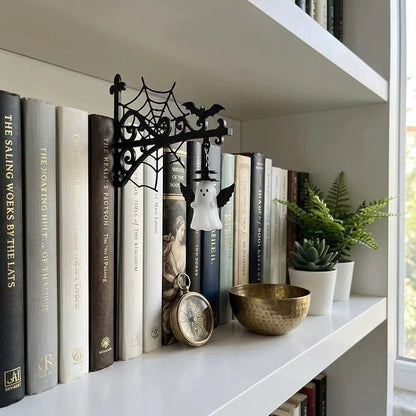 Vintage Library Lantern Bookshelf Lamp – Warm LED Book Nook Light