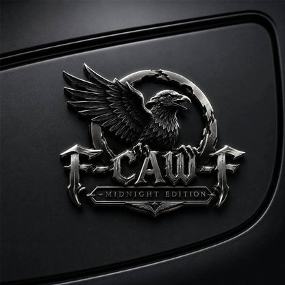 🦅F-CAW-F "Midnight Edition" Metal Emblem - Premium Attitude Decal