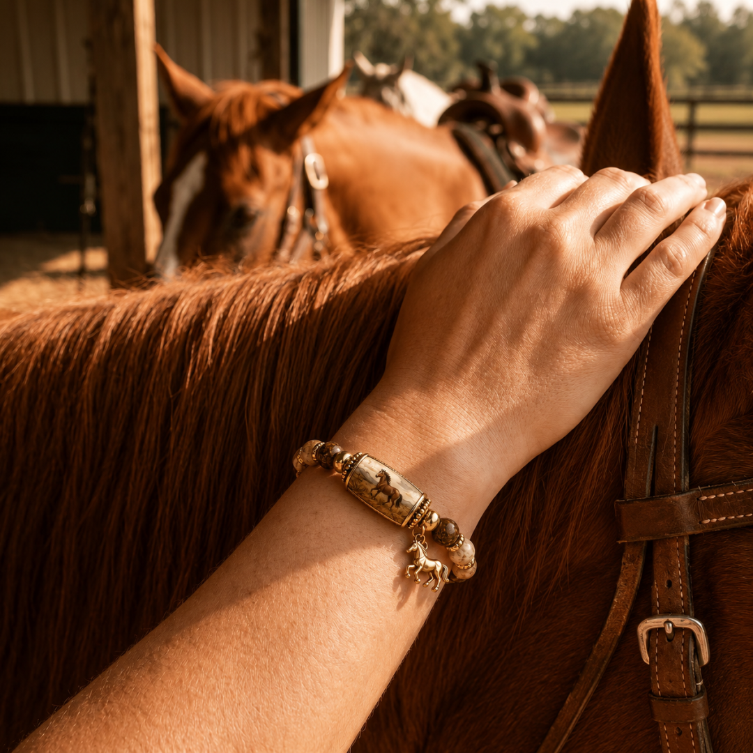 🔥Limited Edition🐎 Western Horse Guardian Crystal Bracelet👍
