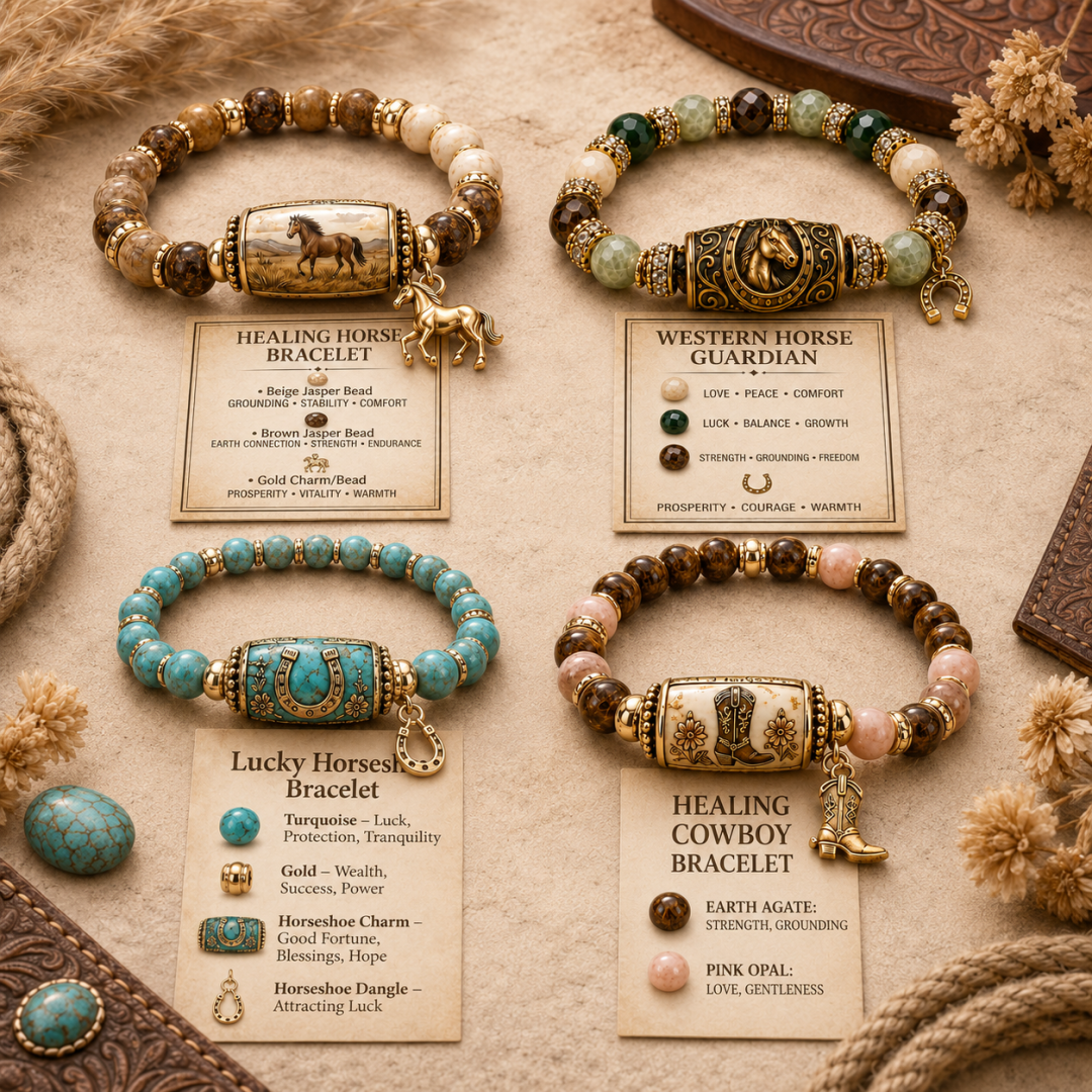 🔥Limited Edition🐎 Western Horse Guardian Crystal Bracelet👍