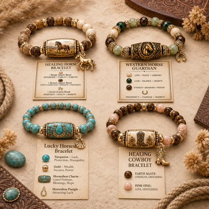 🔥Limited Edition🐎 Western Horse Guardian Crystal Bracelet👍