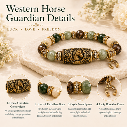 🔥Limited Edition🐎 Western Horse Guardian Crystal Bracelet👍