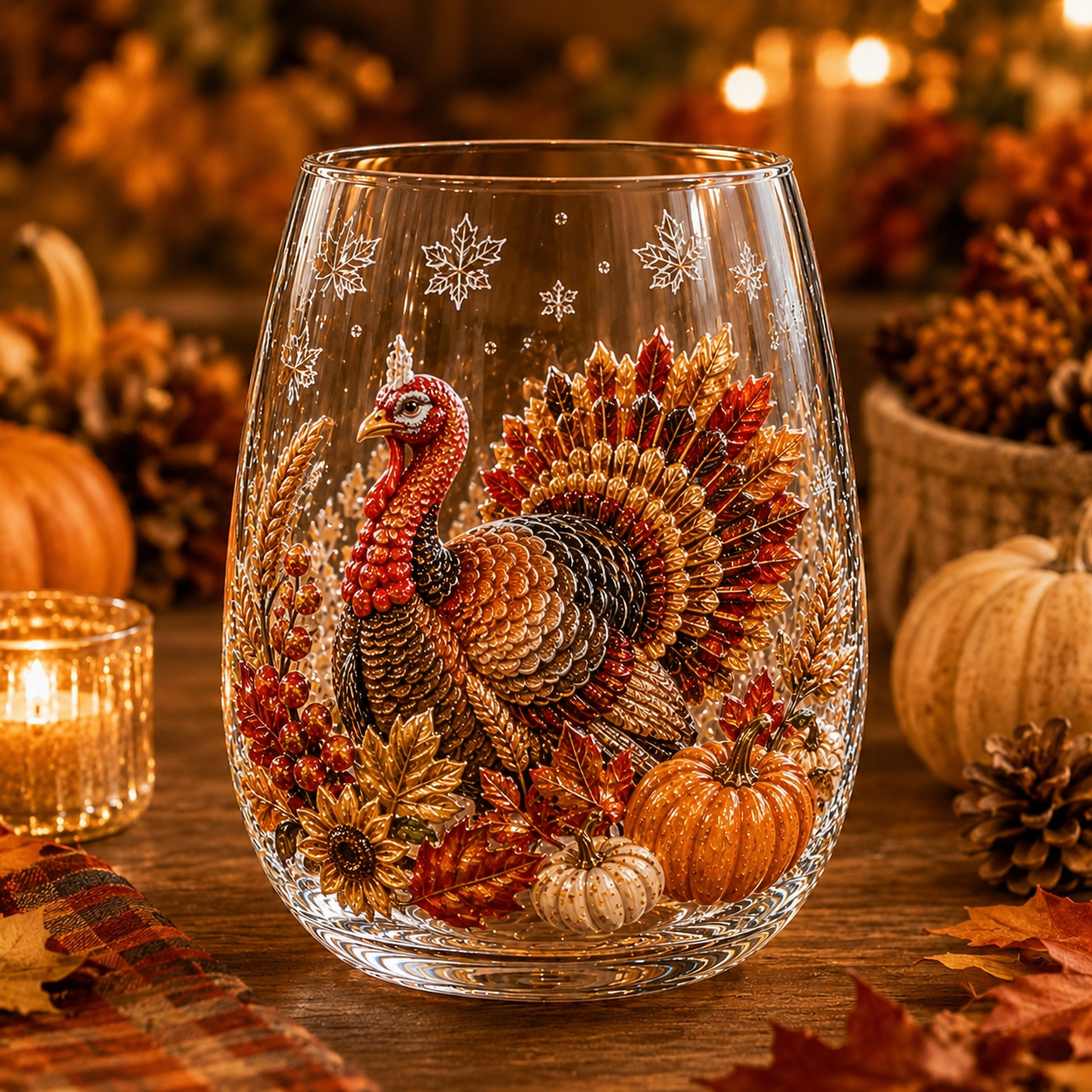🍂✨Autumn Harvest Glass Cup Set