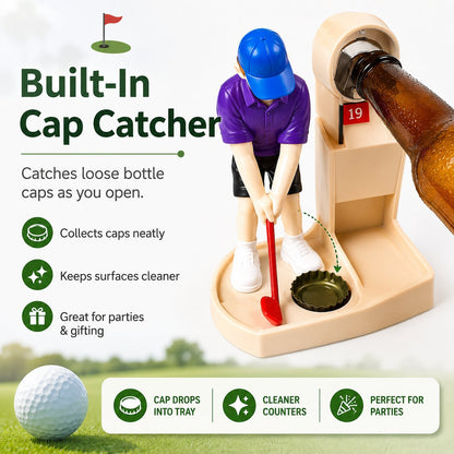 Golf Ball Themed Bottle Opener