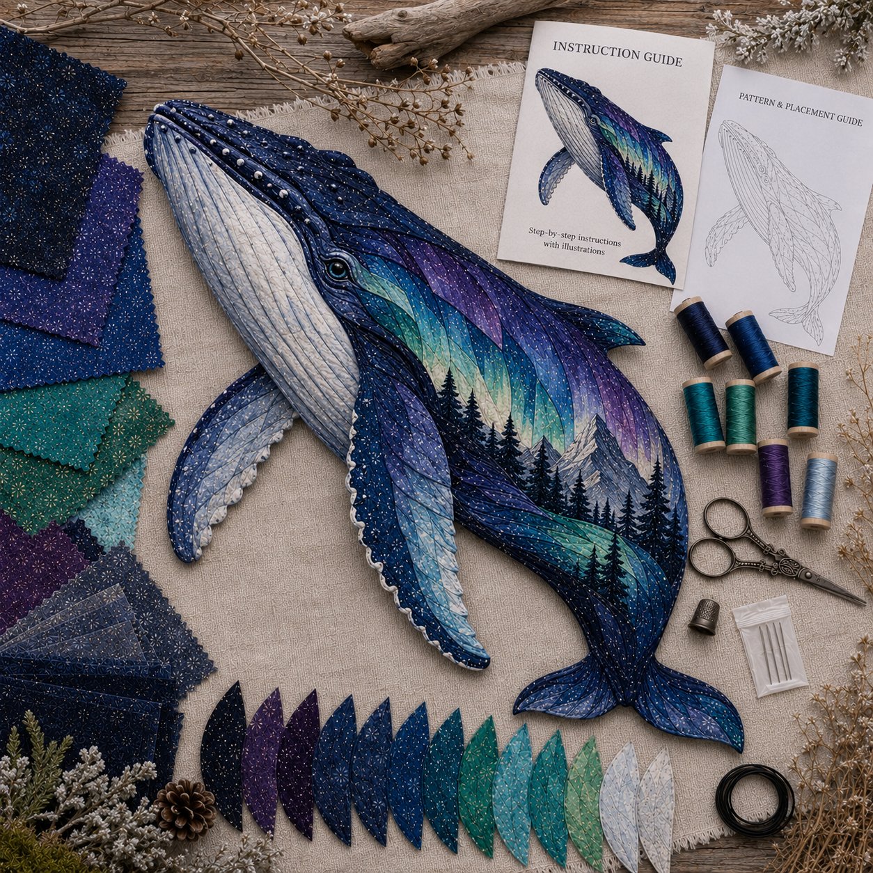 Northern Lights Humpback Whale