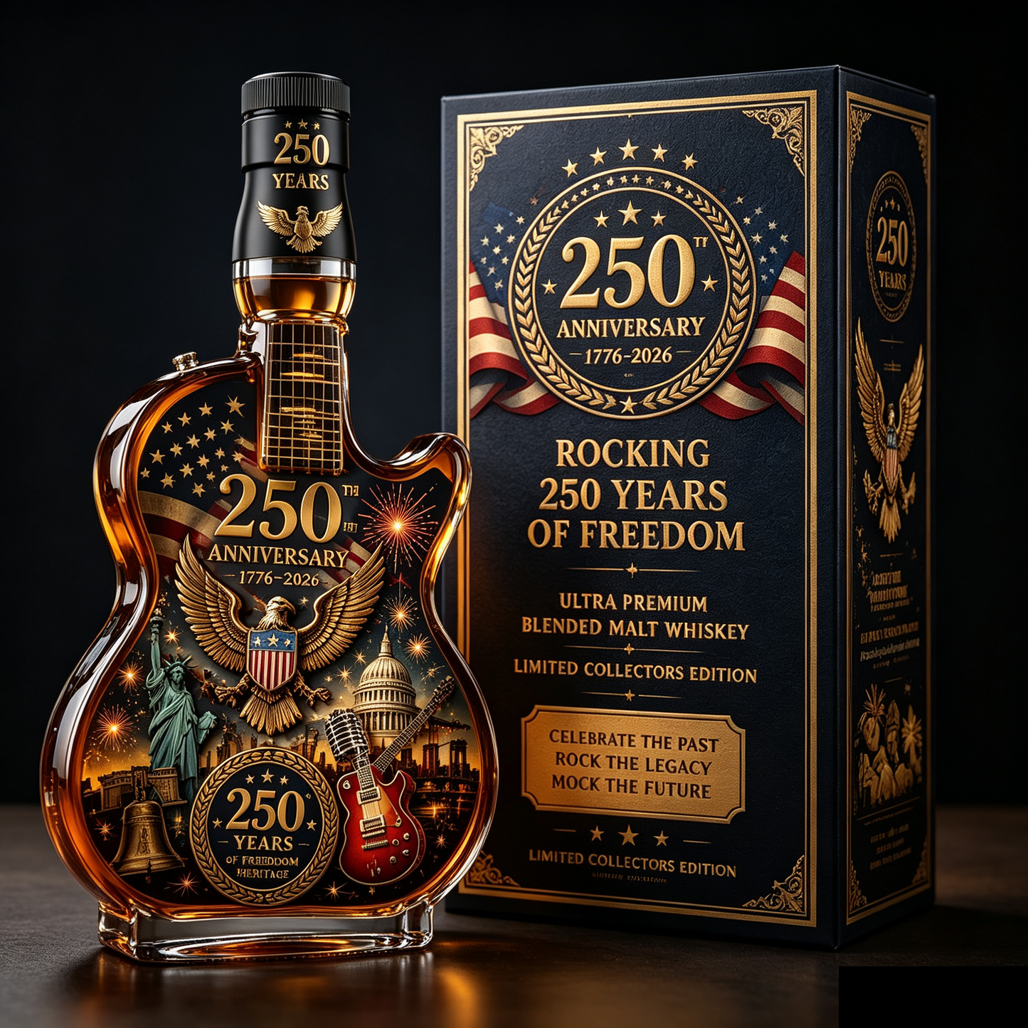 🔥 Limited-Time Offer | America 250th Anniversary Rock Guitar Collector Bottle