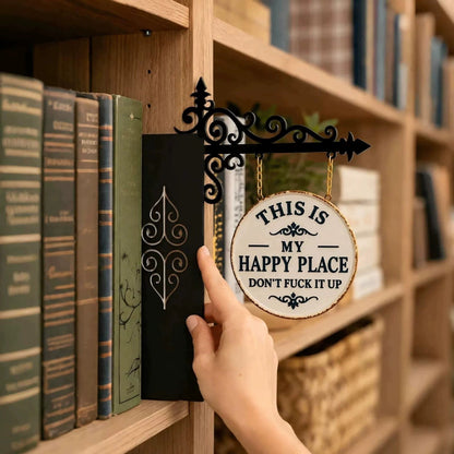 Vintage Library Lantern Bookshelf Lamp – Warm LED Book Nook Light