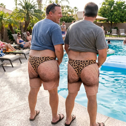 The "Cheeky Commando" Novelty Prank Swim Trunks – Guaranteed to Cause Double-Takes!