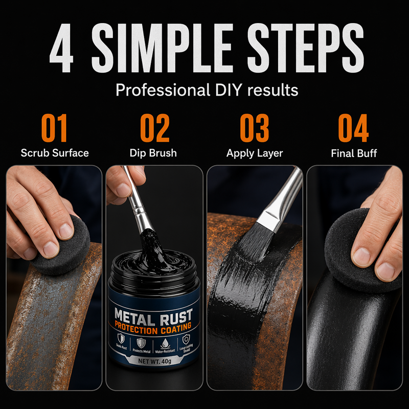 🥳2026 HOT SALE🥳💞50K+ SOLD!🔧🏠 50% OFF! Metal Rust Protection Black Repair Paste – Restores rusty gates, railings & tools. Forms protective coating – no need to replace! 🛡️✨