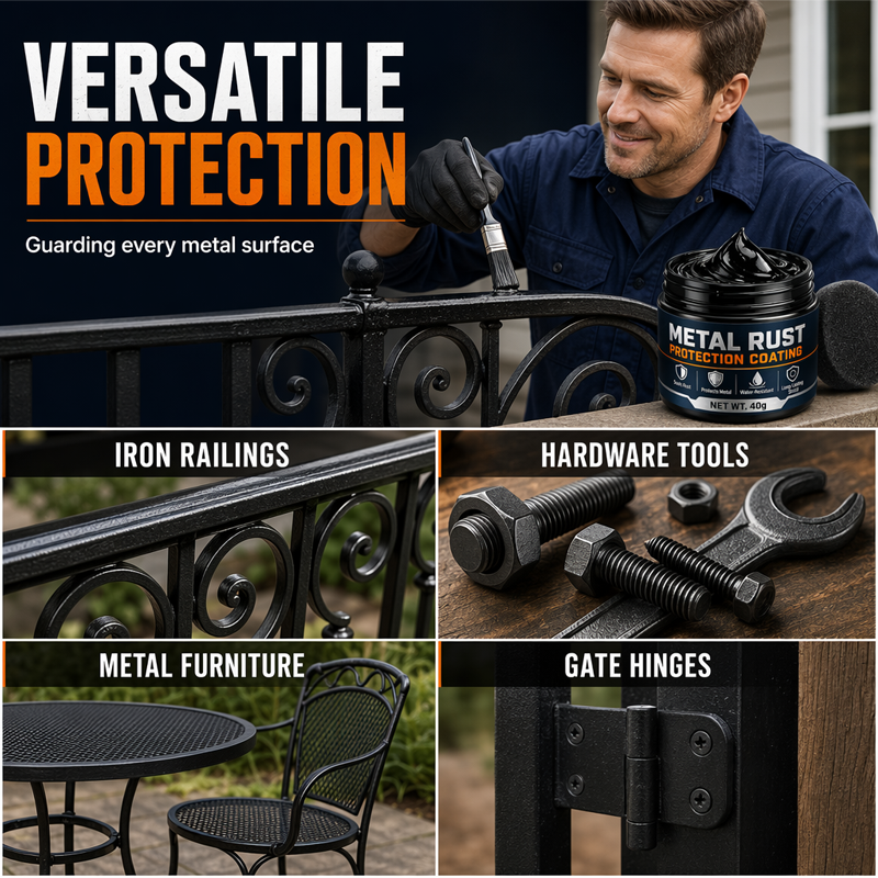 🥳2026 HOT SALE🥳💞50K+ SOLD!🔧🏠 50% OFF! Metal Rust Protection Black Repair Paste – Restores rusty gates, railings & tools. Forms protective coating – no need to replace! 🛡️✨