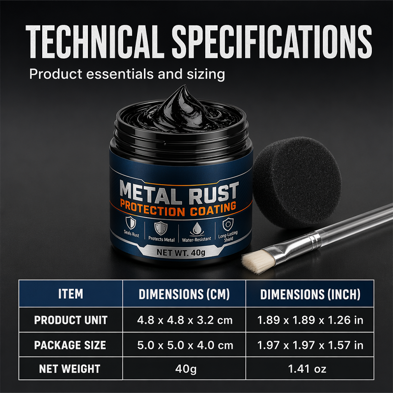 🥳2026 HOT SALE🥳💞50K+ SOLD!🔧🏠 50% OFF! Metal Rust Protection Black Repair Paste – Restores rusty gates, railings & tools. Forms protective coating – no need to replace! 🛡️✨